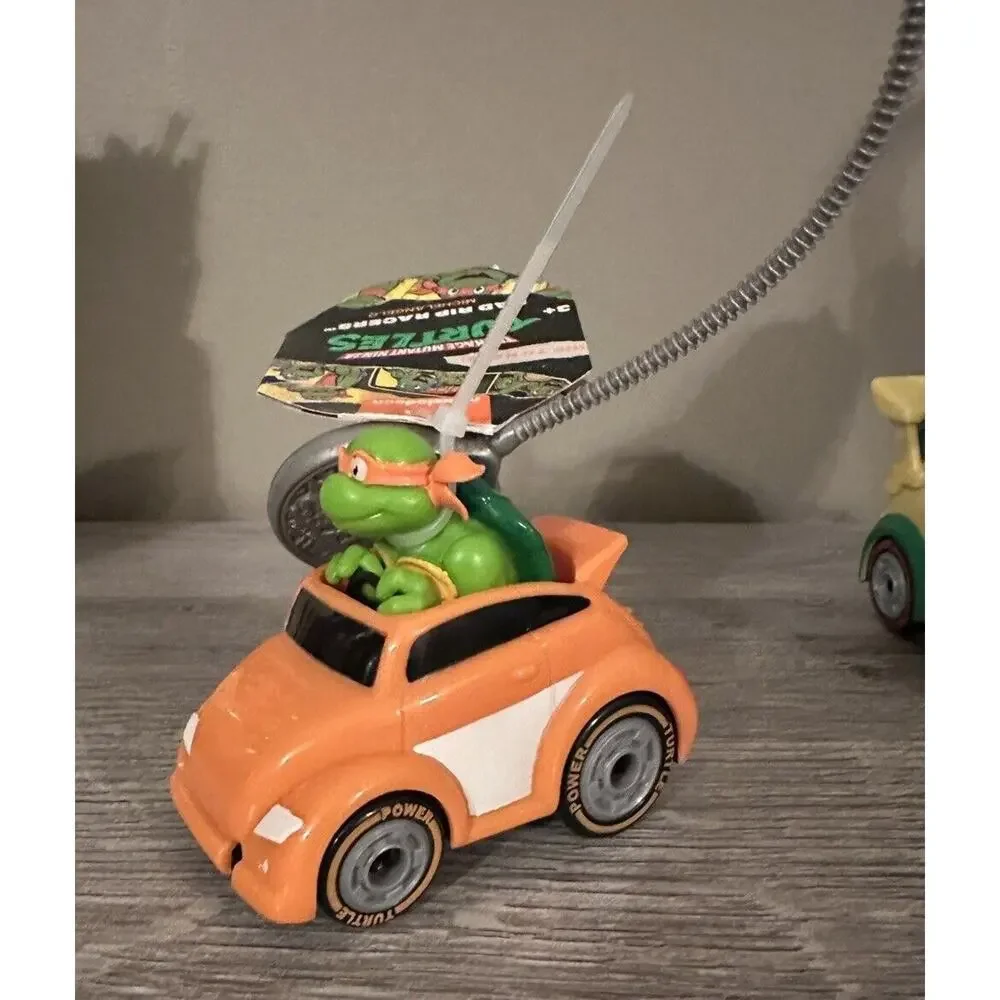 Teenage Mutant Ninja Turtles Rad Rip Racers Pull Back Car NEW Complete Set of 4 - Picture 5 of 16